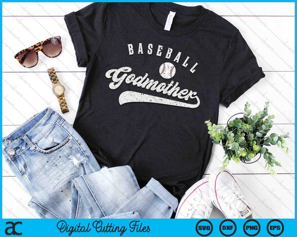 Baseball Godmother SVG PNG Digital Printable Files