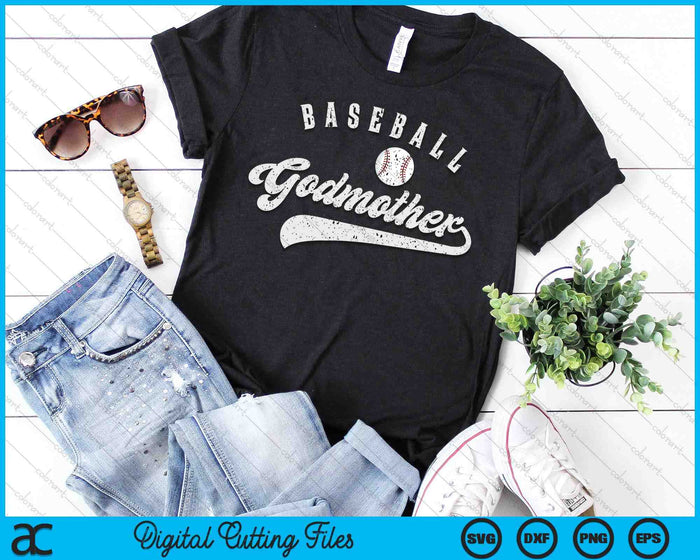 Baseball Godmother SVG PNG Digital Printable Files Baseball Godmother SVG PNG Digital Printable Files