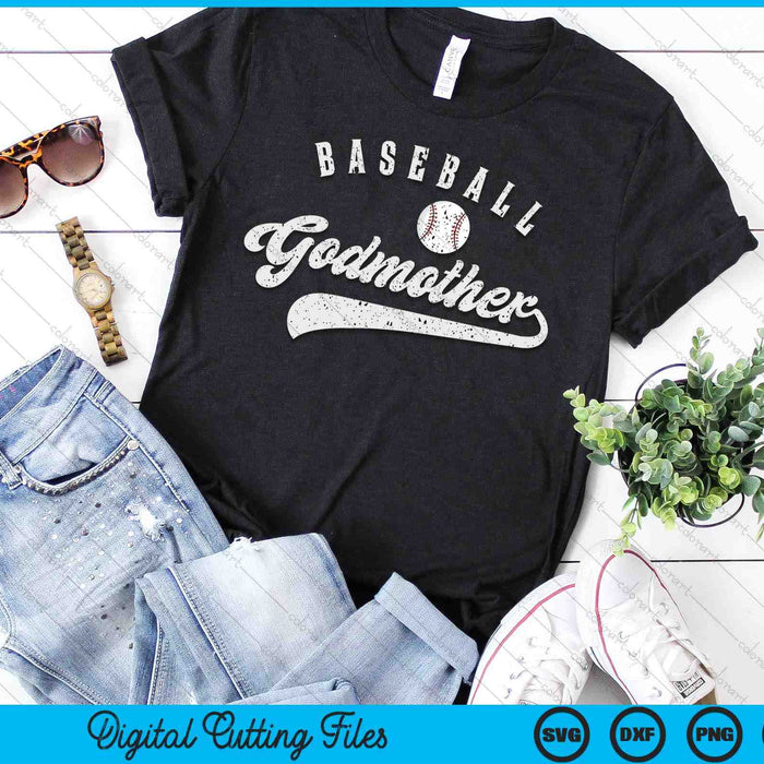 Baseball Godmother SVG PNG Digital Printable Files Baseball Godmother SVG PNG Digital Printable Files