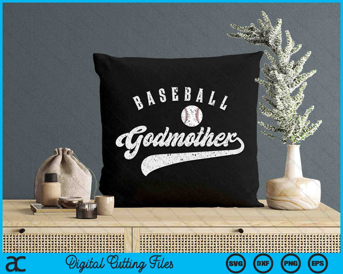 Baseball Godmother SVG PNG Digital Printable Files Baseball Godmother SVG PNG Digital Printable Files