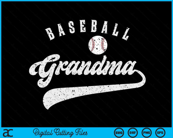 Baseball Grandma SVG PNG Digital Printable Files