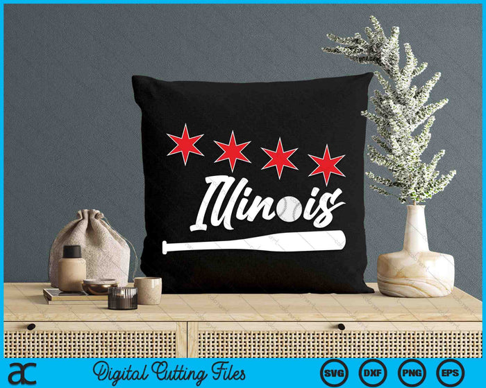 Baseball Illinois Lover Cute Illinois Baseball Bat American SVG PNG Digital Cutting Files Baseball Illinois Lover Cute Illinois Baseball Bat American SVG PNG Digital Cutting Files