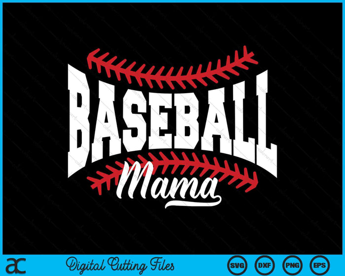Honkbal Mama SVG PNG snijden afdrukbare bestanden Honkbal Mama SVG PNG snijden afdrukbare bestanden