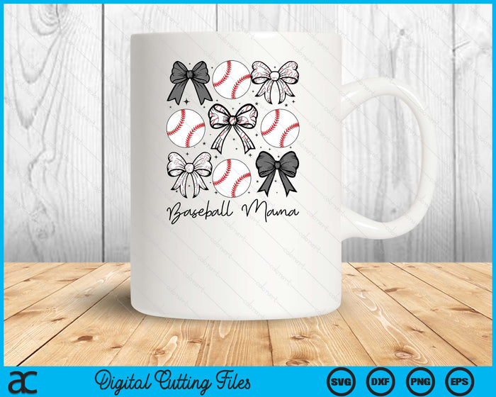 Baseball Mama Coquette Bow Baseball Season SVG PNG Digital Printable Files Baseball Mama Coquette Bow Baseball Season SVG PNG Digital Printable Files