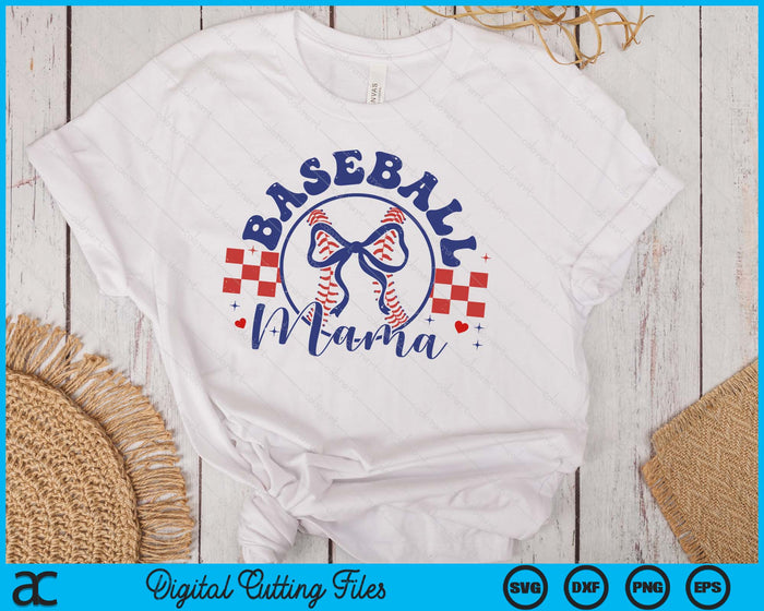 Baseball Mama Coquette Bow Happy Mother's Day SVG PNG Digital Printable Files Baseball Mama Coquette Bow Happy Mother's Day SVG PNG Digital Printable Files