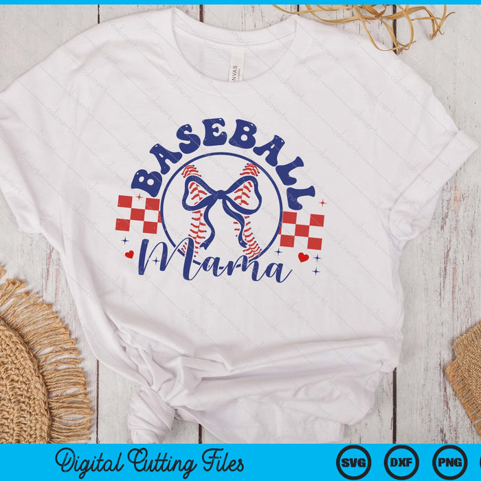 Baseball Mama Coquette Bow Happy Mother's Day SVG PNG Digital Printable Files Baseball Mama Coquette Bow Happy Mother's Day SVG PNG Digital Printable Files