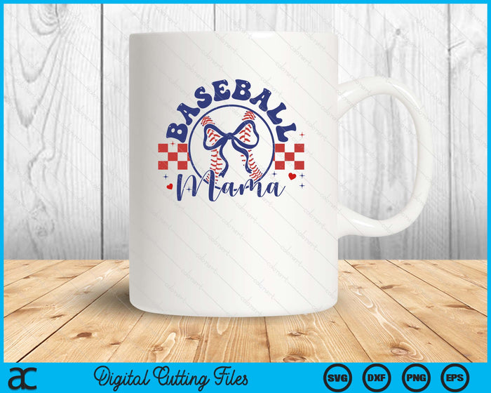 Baseball Mama Coquette Bow Happy Mother's Day SVG PNG Digital Printable Files Baseball Mama Coquette Bow Happy Mother's Day SVG PNG Digital Printable Files