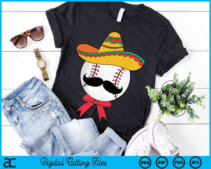 Baseball Mexican Sombrero Cinco De Mayo SVG PNG Digital Printable Files Baseball Mexican Sombrero Cinco De Mayo SVG PNG Digital Printable Files