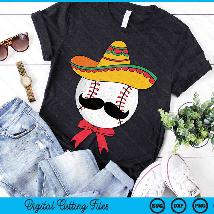 Baseball Mexican Sombrero Cinco De Mayo SVG PNG Digital Printable Files Baseball Mexican Sombrero Cinco De Mayo SVG PNG Digital Printable Files