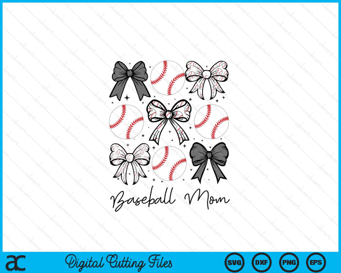 Baseball Mom Coquette Bow Baseball Season SVG PNG Digital Printable Files Baseball Mom Coquette Bow Baseball Season SVG PNG Digital Printable Files