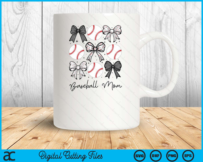 Baseball Mom Coquette Bow Baseball Season SVG PNG Digital Printable Files Baseball Mom Coquette Bow Baseball Season SVG PNG Digital Printable Files