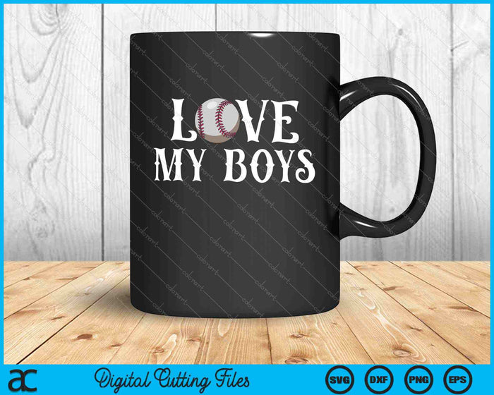 Baseball Mom I Love My Boys SVG PNG Digital Cutting Files Baseball Mom I Love My Boys SVG PNG Digital Cutting Files
