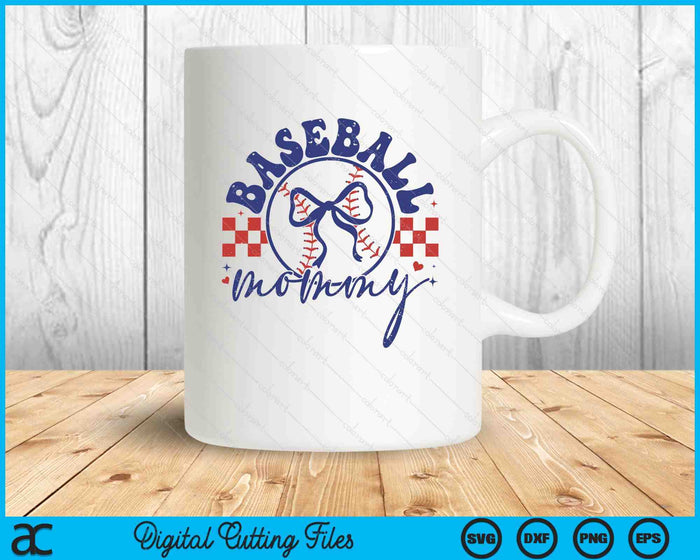 Baseball Mommy Coquette Bow Mother's Day SVG PNG Digital Printable Files Baseball Mommy Coquette Bow Mother's Day SVG PNG Digital Printable Files