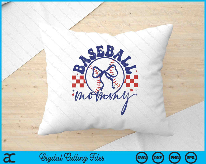 Baseball Mommy Coquette Bow Mother's Day SVG PNG Digital Printable Files Baseball Mommy Coquette Bow Mother's Day SVG PNG Digital Printable Files