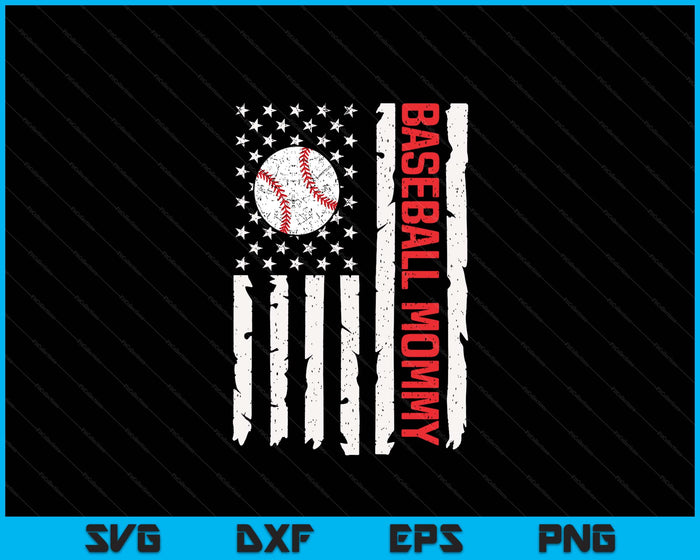 Baseball Mommy USA American Flag Patriotic Mommy 4th of July SVG PNG Digital Printable Files Baseball Mommy USA American Flag Patriotic Mommy 4th of July SVG PNG Digital Printable Files