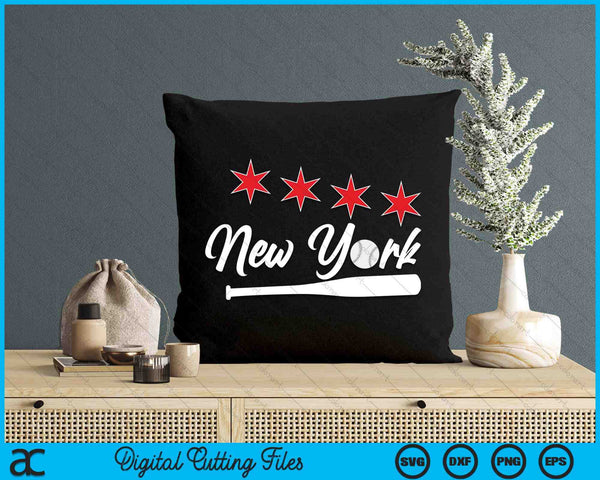 Baseball New York Lover Cute New York Baseball Bat American SVG PNG Digital Cutting Files