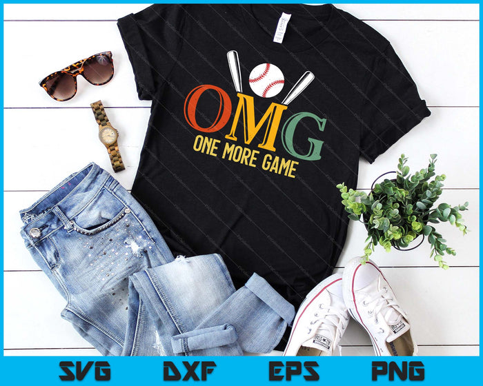 Baseball OMG One More Game Baseball Sports Men Women SVG PNG Digital Cutting Files Baseball OMG One More Game Baseball Sports Men Women SVG PNG Digital Cutting Files