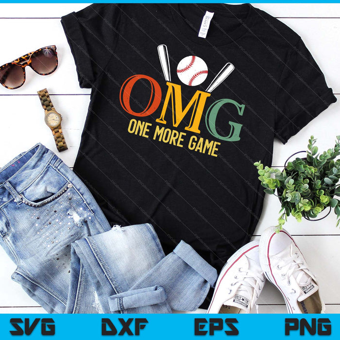 Baseball OMG One More Game Baseball Sports Men Women SVG PNG Digital Cutting Files Baseball OMG One More Game Baseball Sports Men Women SVG PNG Digital Cutting Files