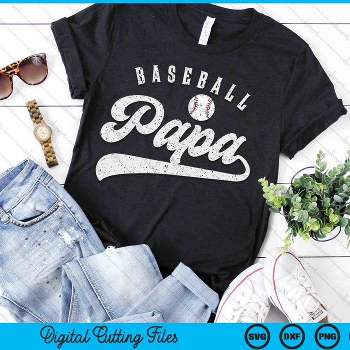 Baseball Papa SVG PNG Digital Printable Files Baseball Papa SVG PNG Digital Printable Files