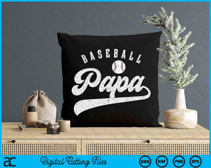 Baseball Papa SVG PNG Digital Printable Files Baseball Papa SVG PNG Digital Printable Files