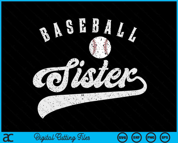 Baseball Sister SVG PNG Digital Printable Files