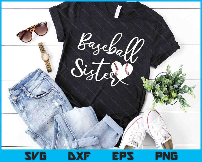 Baseball Sister SVG PNG Cutting Printable Files Baseball Sister SVG PNG Cutting Printable Files