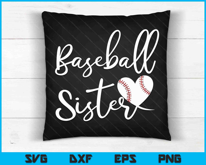 Baseball Sister SVG PNG Cutting Printable Files Baseball Sister SVG PNG Cutting Printable Files