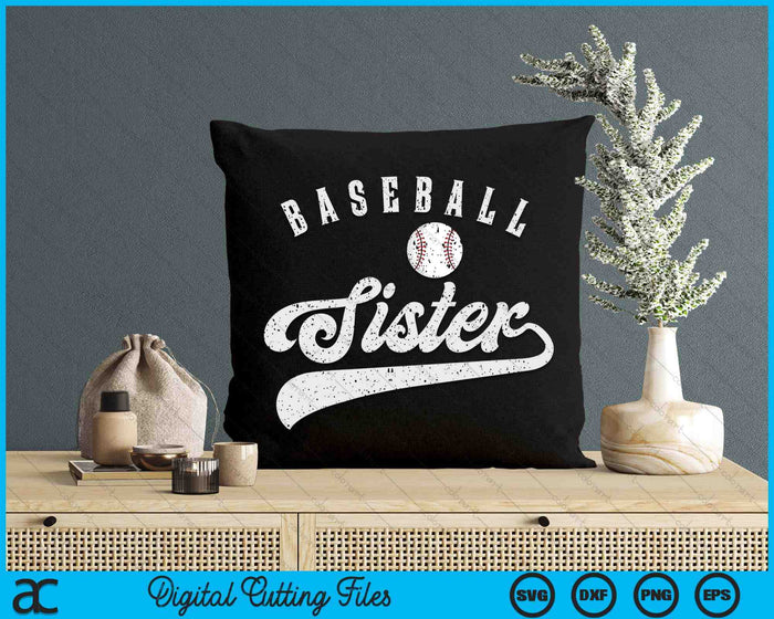Baseball Sister SVG PNG Digital Printable Files Baseball Sister SVG PNG Digital Printable Files