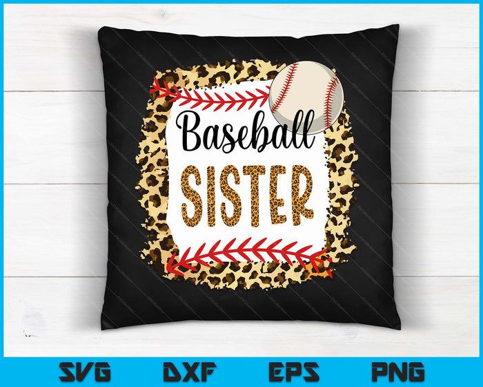 Baseball Sister Leopard Baseball Sister For Mother's Day SVG PNG Digital Cutting Files Baseball Sister Leopard Baseball Sister For Mother's Day SVG PNG Digital Cutting Files