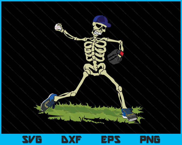 Baseball Skeleton Halloween SVG PNG Digital Cutting Files Baseball Skeleton Halloween SVG PNG Digital Cutting Files