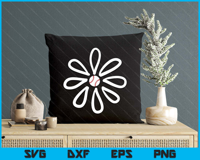 Baseball shirts Flower Daisy Baseball center SVG PNG Digital Cutting File Baseball shirts Flower Daisy Baseball center SVG PNG Digital Cutting File