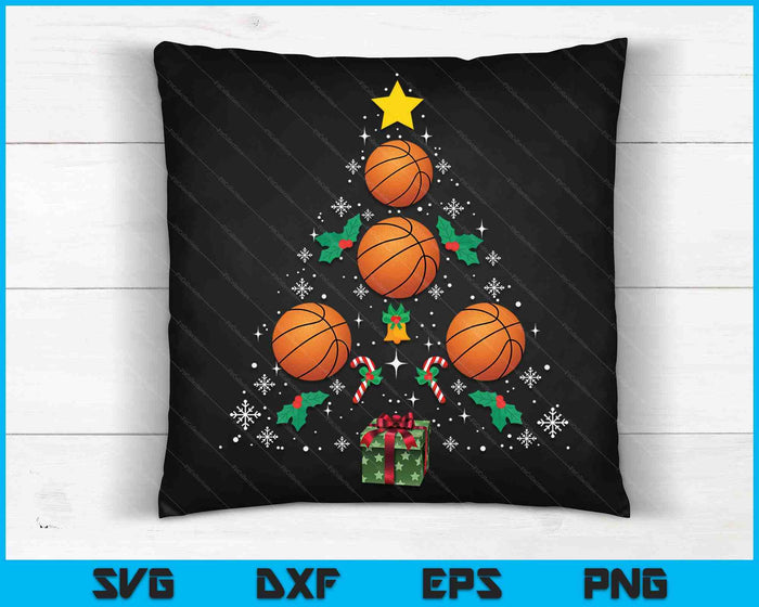 Basketball Christmas Tree Christmas Basketball SVG PNG Digital Cutting Files Basketball Christmas Tree Christmas Basketball SVG PNG Digital Cutting Files