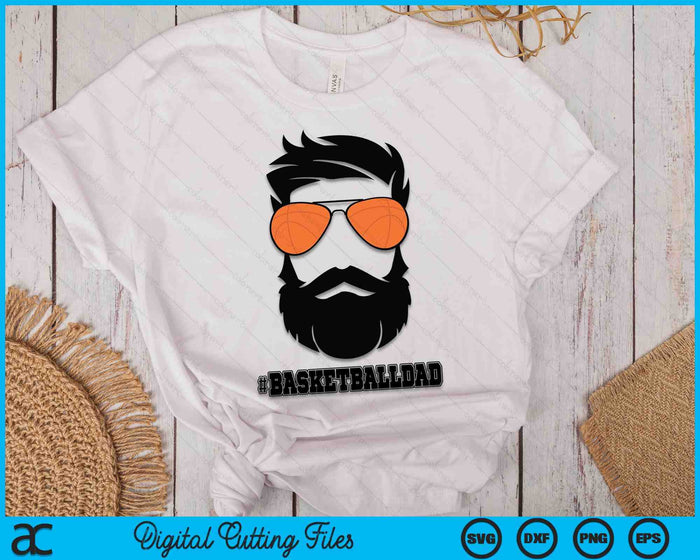 Basketball Dad With Beard And Cool Sunglasses SVG PNG Digital Printable Files Basketball Dad With Beard And Cool Sunglasses SVG PNG Digital Printable Files