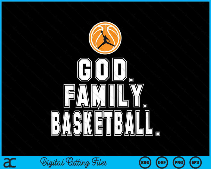 Basketball Family God Player Christian SVG PNG Digital Cutting Files Basketball Family God Player Christian SVG PNG Digital Cutting Files