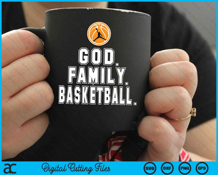 Basketball Family God Player Christian SVG PNG Digital Cutting Files Basketball Family God Player Christian SVG PNG Digital Cutting Files