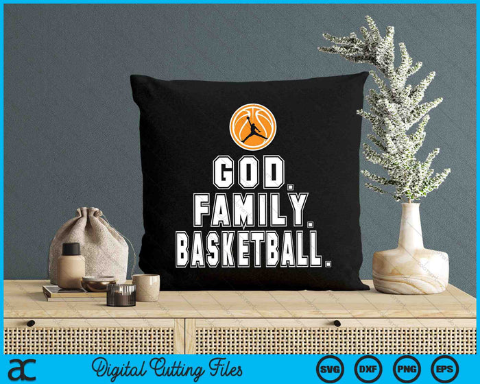 Basketball Family God Player Christian SVG PNG Digital Cutting Files Basketball Family God Player Christian SVG PNG Digital Cutting Files