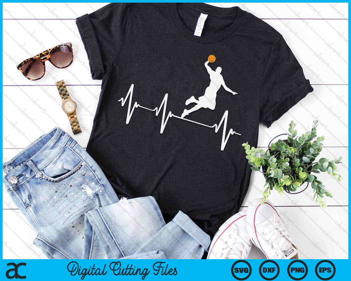 Basketball Heartbeat SVG PNG Digital Cutting Files Basketball Heartbeat SVG PNG Digital Cutting Files