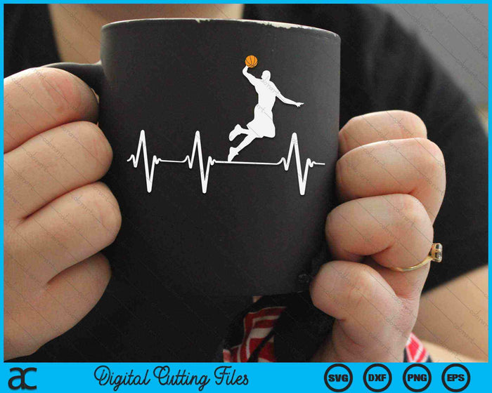 Basketball Heartbeat SVG PNG Digital Cutting Files Basketball Heartbeat SVG PNG Digital Cutting Files