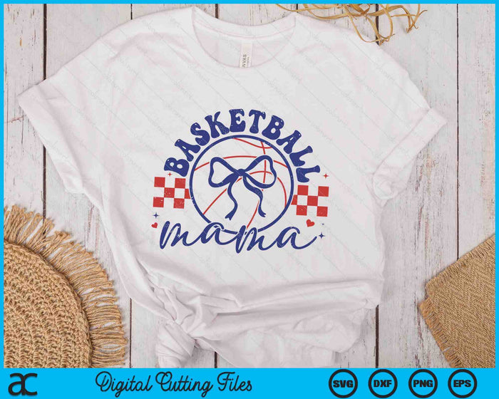 Basketball Mama Coquette Bow Mother's Day SVG PNG Digital Printable Files Basketball Mama Coquette Bow Mother's Day SVG PNG Digital Printable Files