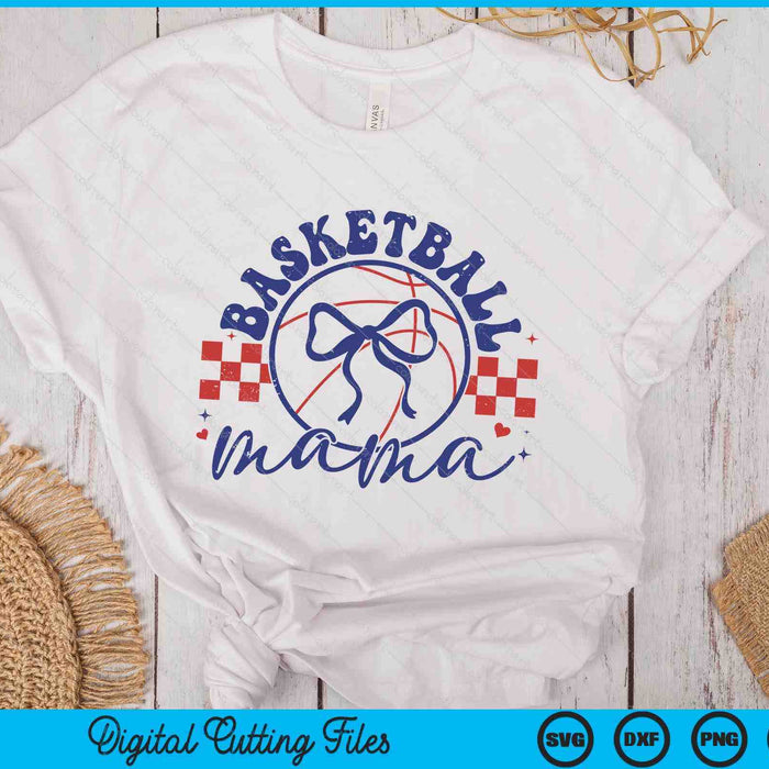 Basketball Mama Coquette Bow Mother's Day SVG PNG Digital Printable Files Basketball Mama Coquette Bow Mother's Day SVG PNG Digital Printable Files