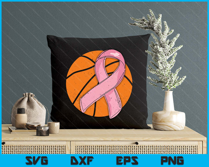 Basketball Pink Ribbon Breast Cancer Awareness Sport Lover SVG PNG Digital Cutting Files Basketball Pink Ribbon Breast Cancer Awareness Sport Lover SVG PNG Digital Cutting Files