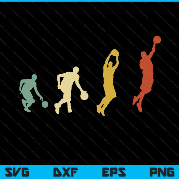 Basketball Player Sports Evolution SVG PNG Digital Cutting Files Basketball Player Sports Evolution SVG PNG Digital Cutting Files