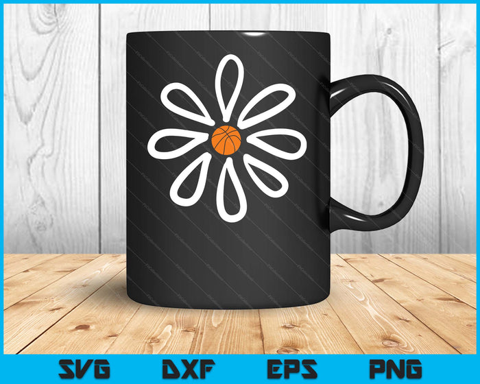 Basketball shirts Flower Daisy Basketball center SVG PNG Digital Cutting File Basketball shirts Flower Daisy Basketball center SVG PNG Digital Cutting File