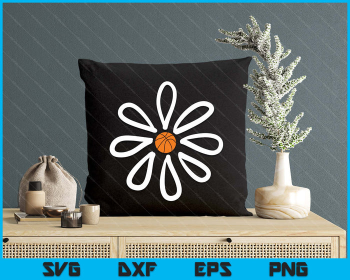 Basketball shirts Flower Daisy Basketball center SVG PNG Digital Cutting File Basketball shirts Flower Daisy Basketball center SVG PNG Digital Cutting File