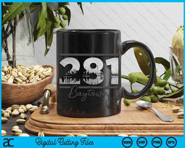 Baytown 281 Area Code Skyline Texas Vintage SVG PNG Digital Cutting Files Baytown 281 Area Code Skyline Texas Vintage SVG PNG Digital Cutting Files