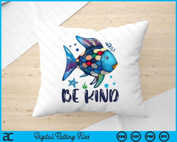 Be Kind Rainbow Scale Fish Teacher Reading Book SVG PNG Digital Printable Files Be Kind Rainbow Scale Fish Teacher Reading Book SVG PNG Digital Printable Files
