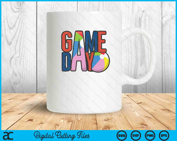 Beach Ball Game Day Navy Blue And Red SVG PNG Digital Printable Files Beach Ball Game Day Navy Blue And Red SVG PNG Digital Printable Files