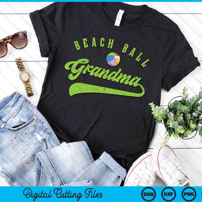 Beach Ball Grandma SVG PNG Digital Cutting Files Beach Ball Grandma SVG PNG Digital Cutting Files