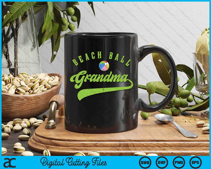 Beach Ball Grandma SVG PNG Digital Cutting Files Beach Ball Grandma SVG PNG Digital Cutting Files