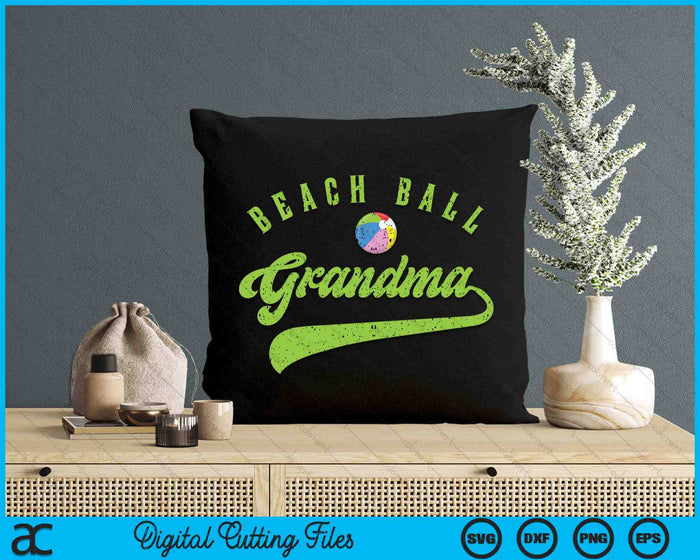 Beach Ball Grandma SVG PNG Digital Cutting Files Beach Ball Grandma SVG PNG Digital Cutting Files
